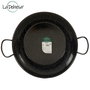 La Dehesa Poêle Creuse Émaillée Avec Poignées 45 cm Acier Noir (Set de 3)