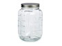 Vivalto Bocal Multiusos en Verre avec Couvercle en Acier 5L 17x27,5x17 cm (Set de 6)