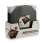 Kinvara Plateau Apéritif Carré 30x30 cm en Ardoise Noire (Set de 12)