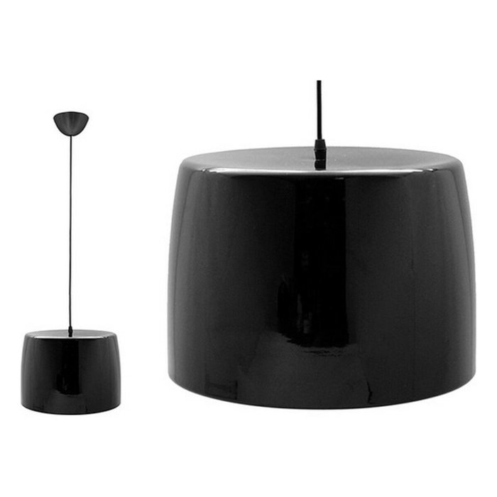 GIFTDECOR Lampe ronde noire avec écran acrylique