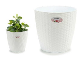 Stefanplast Pot Intérieur Extérieur Blanc Ø29x26,5 cm Plastique (Set de 6)