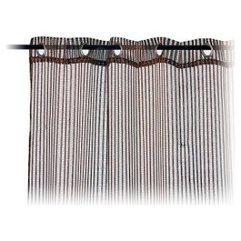 GIFTDECOR Rideau Marron 140x260cm avec 6 Œillets Brilliants
