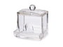 Berilo Organisateur pour cotons-tiges transparent en plastique 9x10x8 cm (Set de 12)
