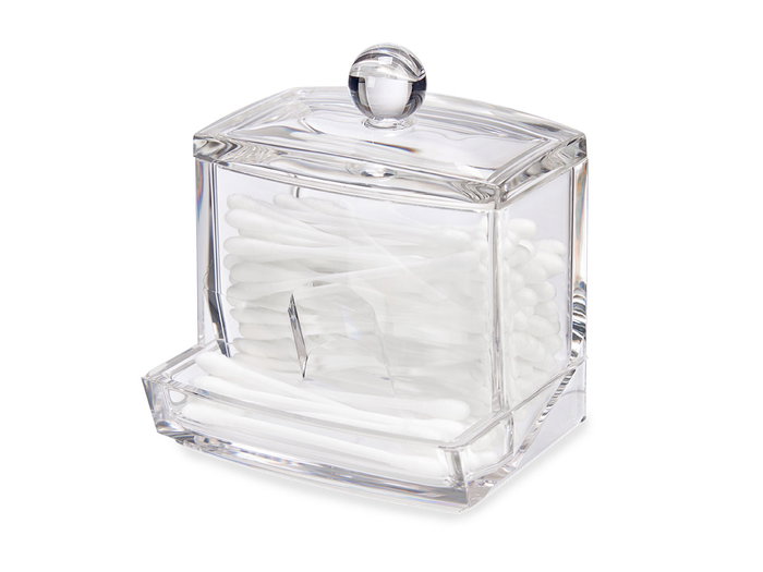 Berilo Organisateur pour cotons-tiges transparent en plastique 9x10x8 cm (Set de 12) Berilo Organisateur pour cotons-tiges transparent en plastique 9x10x8 cm (Set de 12)