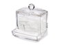 Berilo Organisateur pour cotons-tiges transparent en plastique 9x10x8 cm (Set de 12)
