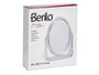 Berilo Miroir en Métacrylate Ovale avec Support Transparent 18x20x4 cm (Set de 12)