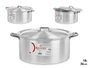 Kinvara Casserole en Aluminium 36 cm 18 L Argentée (Set de 3)