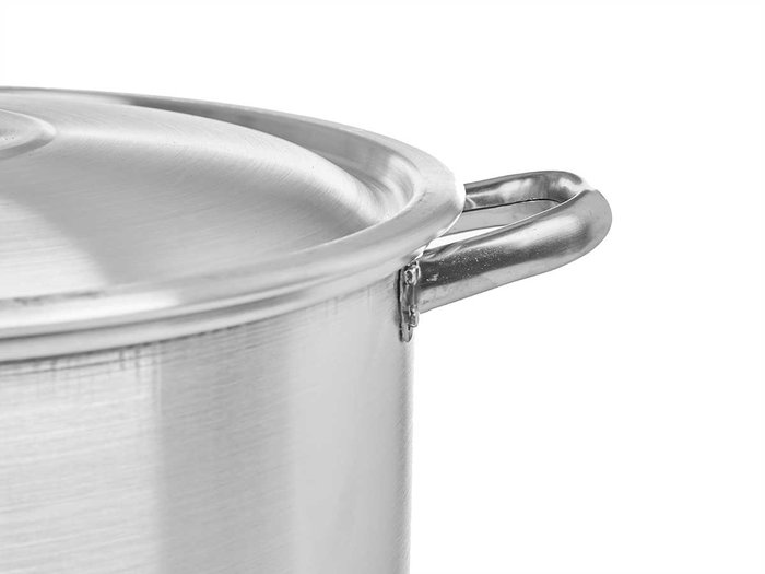 Kinvara Casserole en Aluminium 36 cm 18 L Argentée (Set de 3) Kinvara Casserole en Aluminium 36 cm 18 L Argentée (Set de 3)