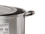KINVARA Cacerola en aluminium 40 cm, 25 L, Plata