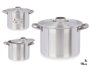 Kinvara Olla en Aluminium 18 cm 3 L – Capacité 3000 ml, Compatible Gaz Four Lave-vaisselle (Set de 6)