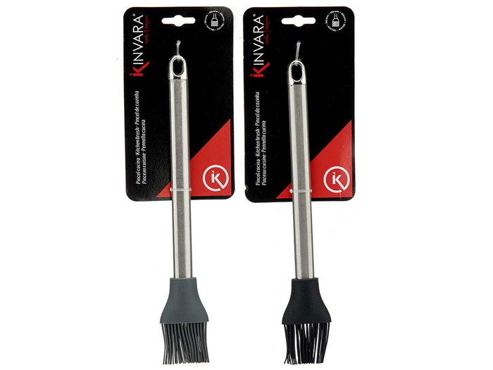 Kinvara Pinceau de cuisine acier inoxydable et silicone, assorti, 1,5x32x10 cm (Set de 36) Kinvara Pinceau de cuisine acier inoxydable et silicone, assorti, 1,5x32x10 cm (Set de 36)