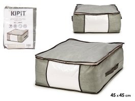 KIPIT Boîte de rangement vêtements Gris 45x45x20cm
