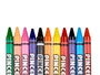 Pincello Lot de 24 crayons de cire synthétique, couleurs assorties, 10x11x1.5 cm (Set de 72)