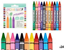 PINCELLO CERA CRAYON 24PCS