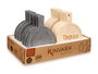 Kinvara Table Ronde Bambou et Ardoise Découpage Tapas 14 x 1 x 19 cm (Set de 48)