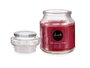 Acorde Bougie verre couvercle pomme cannelle 28H 7x10x7 cm rouge (Set de 12)