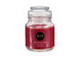 Acorde Bougie verre couvercle pomme cannelle 28H 7x10x7 cm rouge (Set de 12)