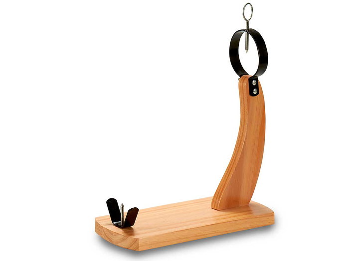 Kinvara Jamonero large en bois de pin naturel 37.5x16.5x5.5 cm (Set de 6)