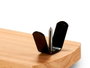 Kinvara Jamonero large en bois de pin naturel 37.5x16.5x5.5 cm (Set de 6)