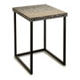 Gift Decor Table d'appoint Gris Nacre noire 47 x 62 x 47 cm