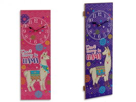 GIFTDECOR Horloge rectangulaire en bois