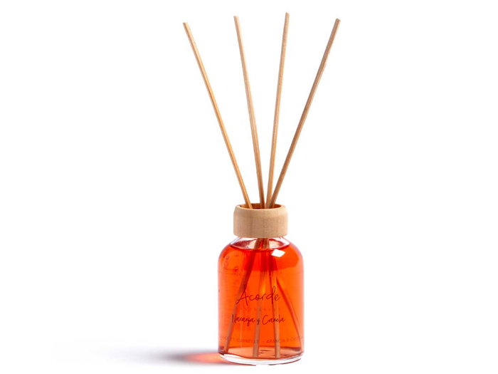 Acorde Mikado 50 ml avec tige orange et cannelle 7 x 17 x 5 cm (Set de 12)
