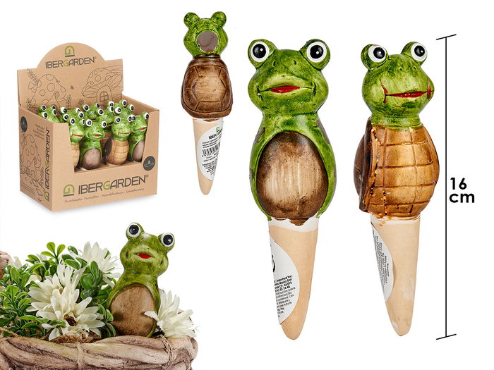 Ibergarden Humidificateur Céramique Grenouille Tortue Assorti 4x16x4 cm Vert Marron (Set de 48) Ibergarden Humidificateur Céramique Grenouille Tortue Assorti 4x16x4 cm Vert Marron (Set de 48)