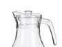 Vivalto Jarre en verre avec couvercle transparent 1,8 L 16x24x14 cm (Set de 8)