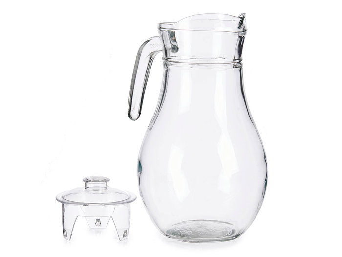 Vivalto Jarre en verre avec couvercle transparent 1,8 L 16x24x14 cm (Set de 8) Vivalto Jarre en verre avec couvercle transparent 1,8 L 16x24x14 cm (Set de 8)