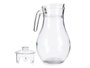 Vivalto Jarre en verre avec couvercle transparent 1,8 L 16x24x14 cm (Set de 8)