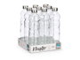 Vivalto Bouteille en verre 1100 ml avec bouchon métal, transparente, 8x31x8 cm (Set de 18)