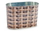 Ibergarden Macetero Metal Ovalado Haut Grand Osier Assortis 12.7x15x23.5 cm (Set de 24)