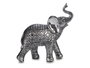 GIFTDECOR Éléphant en Résine Grand Format Argent