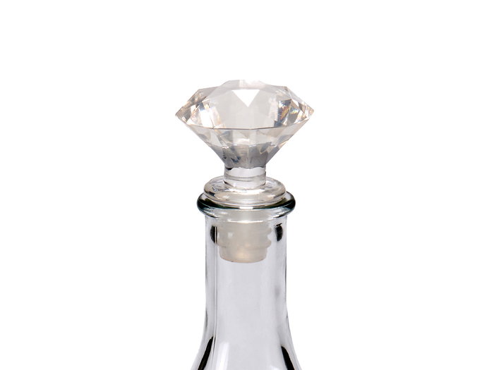 Arte Regal Bouchon de Bouteille Diamant Transparent 4,5 x 8,5 x 14,5 cm (Set de 48)