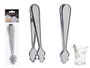 Kinvara Pince à glace en acier inoxydable 18 cm argentée