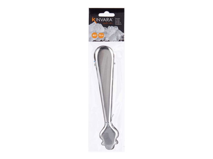 Kinvara Pince à glace en acier inoxydable 18 cm argentée