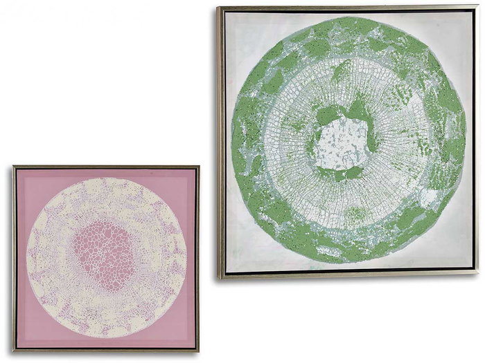 GIFTDECOR Lienzo abstrait sur assorti 52x2x52 cm (Set de 4) GIFTDECOR Lienzo abstrait sur assorti 52x2x52 cm (Set de 4)