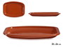 LA DEHESA Bandeja plana rectangular 35 x 26 cm Miel