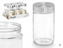 Vivalto Bocal en Verre 1L avec Couvercle Acier 9 x 17 x 9 cm (Set de 24)