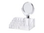 Berilo Organisateur avec miroir 16 compartiments transparent 22.2 x 24.7 x 12.8 cm (Set de 12)