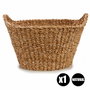 GIFTDECOR CESTO ASA REDONDO GRD 18L Marron