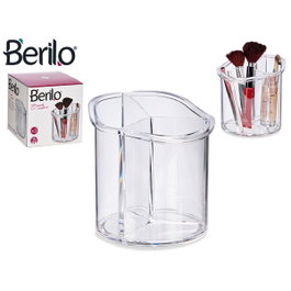 BERILO ORGANIZADOR REDONDO ALTO 3 HUECOS Transparente