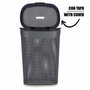 KIPIT Panier à linge avec couvercle 60L Anthracite