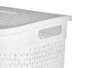 KIPIT Panier à linge avec couvercle blanc 60L