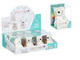 PINCELLO Hucha Gato en Céramique Blanche avec 4 Marqueurs