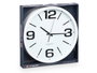 Giftdecor Horloge Rond 40 cm Lisse Blanc Noir Plastique Verre Piles Non Incluses (Set de 6)