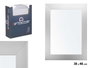 Giftdecor Miroir 38x48 cm Cadre Argent MDF et Verre (Set de 6)