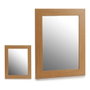 GIFTDECOR Miroir Mural 38X48 Cadre Marron Naturel