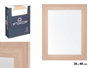 Giftdecor Miroir 39x49 cm Cadre Marron en MDF et Verre (Set de 6)