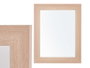 Giftdecor Miroir 39x49 cm Cadre Marron en MDF et Verre (Set de 6)